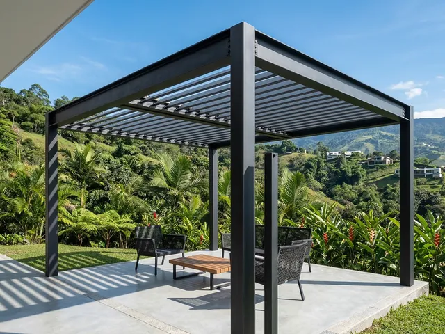 Pérgolas metálicas en Medellín y Valle de Aburrá